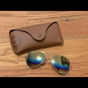 Gold Rainbow Ray-Ban aviator sunglasses